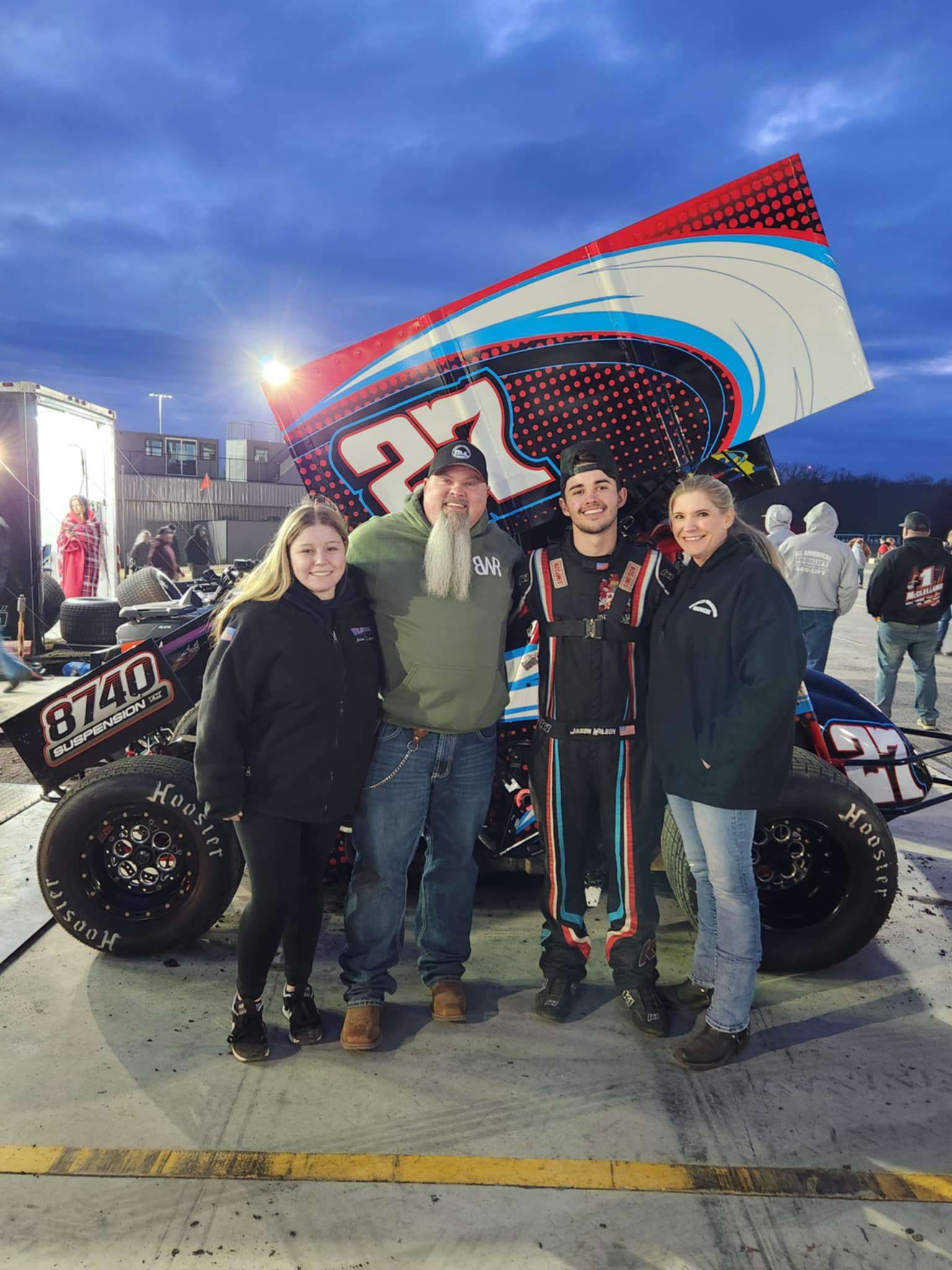 Team Wilson in the Pits